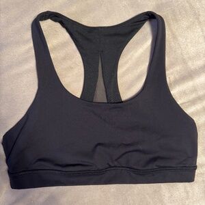 Lululemon Black Sports Bra with Mesh Size 10
